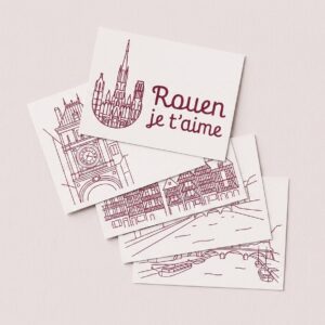 Cartes postales illustrées de Rouen