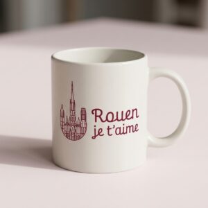 Mug en céramique Rouen je t'aime