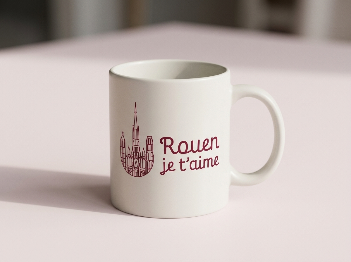 Mug en céramique Rouen je t'aime
